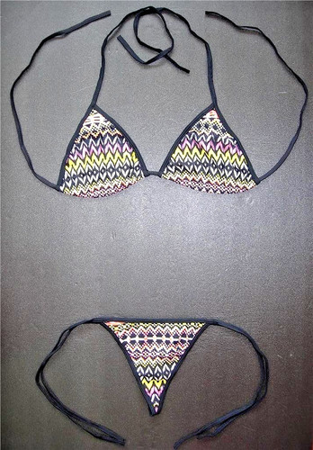 Tribal string bikini set - tribal,