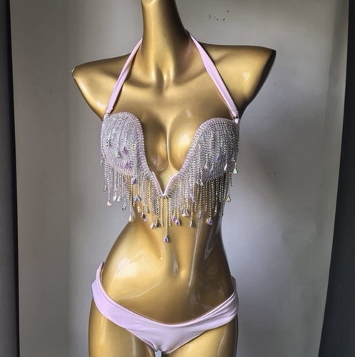 Baby pink diamond tassel - pink,