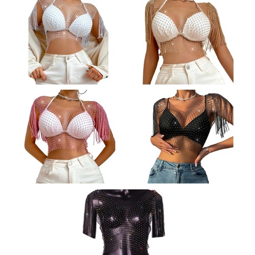 Diamond mesh tanks top - diamond, sexy