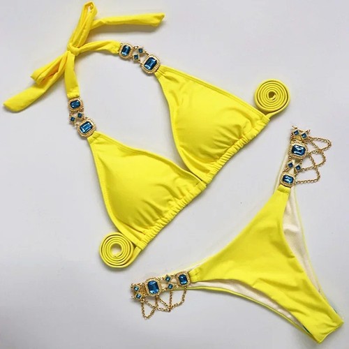 Rhinestone swimsuit women - rhinestone,