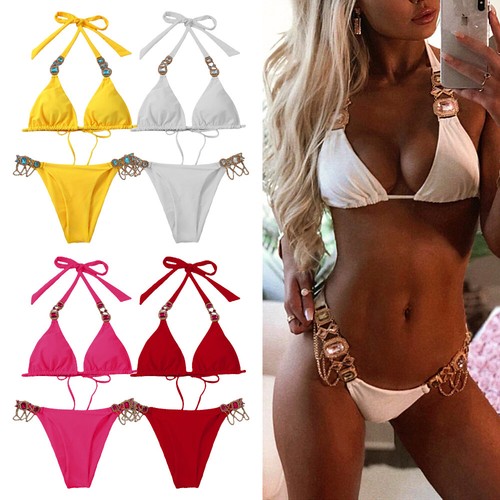 Women sexy rhinestone swimsuit - women,