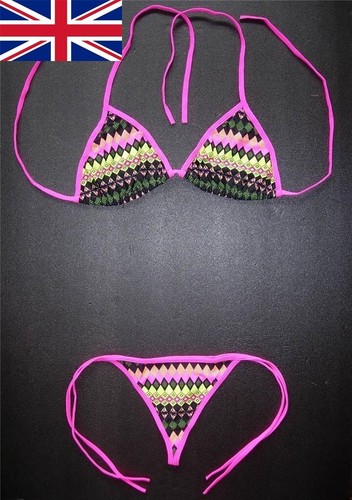 String bikini patterned 2 - g-string,